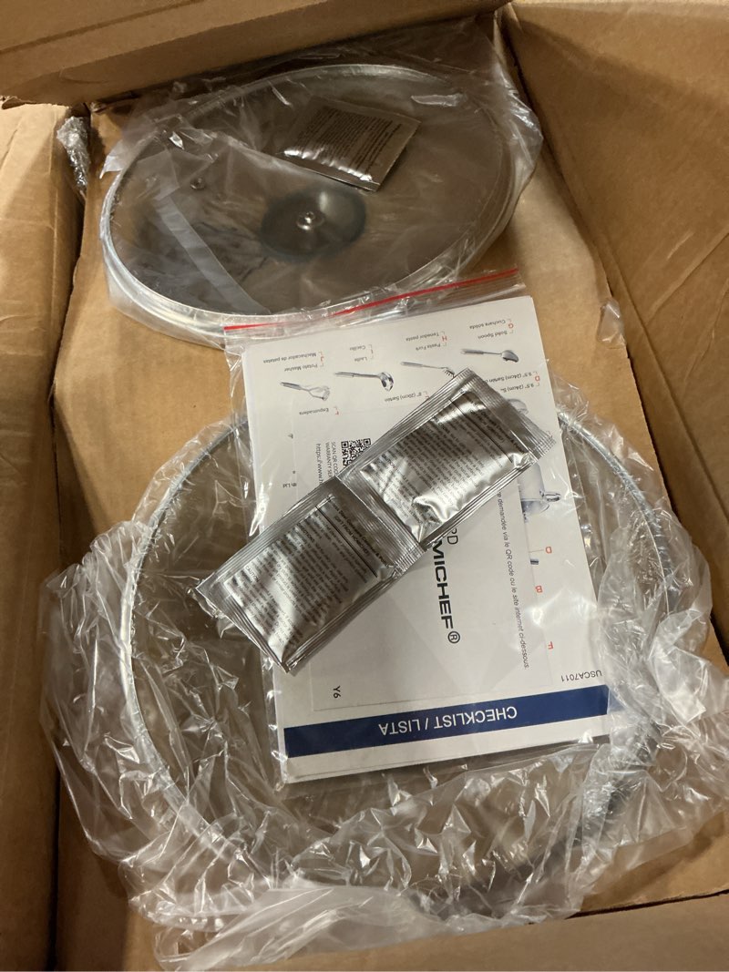 Condition photo showing Good Condition for homichef 14-piece nickel free stainless steel cookware set whole-clad 3-ply - mirror polished pots and pans set - healthy cookware set with steamer - non-toxic induction cookware sets mirror polished stainless steel - 6 years warrantv 14 pcs - whole-clad 3-ply