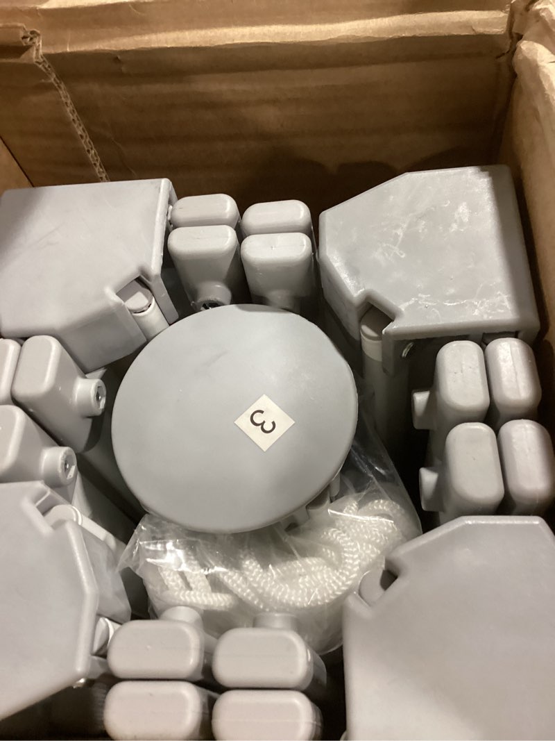 Condition photo showing Good Condition for Amazon Basics Outdoor Pop Up 10 x 10 Canopy Tent for Events, Portable with Easy Setup, One-Push, Includes Wheeled Carry Bag, 8 Pegs, 4 Ropes, 4 Weighted Bags, White One-Push Pop Up White