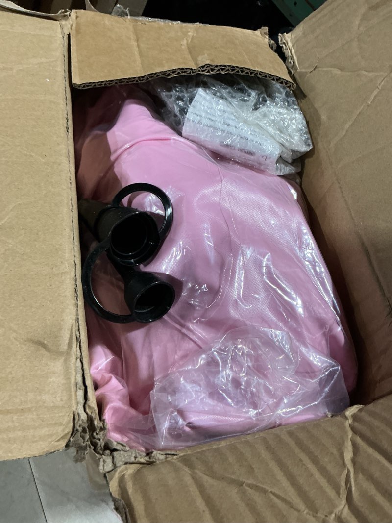 Condition photo showing As Is for aossa bbl bed after surgery for sleeping, mattress with hole, bbl inflatable chair for butt, brazilian butt lift recovery pillow post surgery, blow up bed with hole, air mattress sofa couch (pink) pink 66*38*15 inch