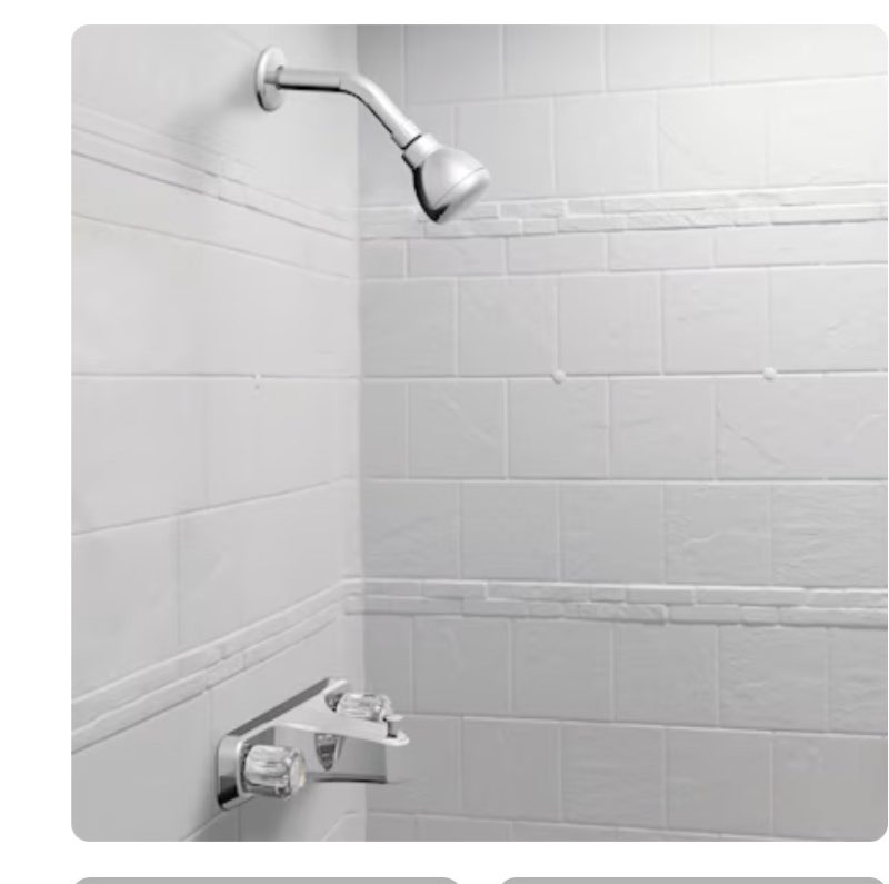 100+ bought last week Project Source Mobile Home Chrome 2-handle 2.75-in Round Bathtub and shower Faucet with