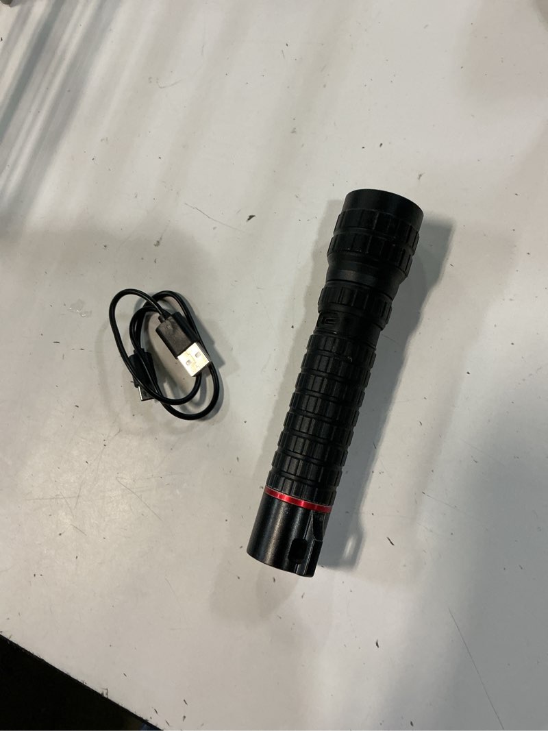 Condition photo showing As Is for coast g65r 1500 lumen rechargeable led flashlight, 3 light modes, power lockout, ip67 waterproof