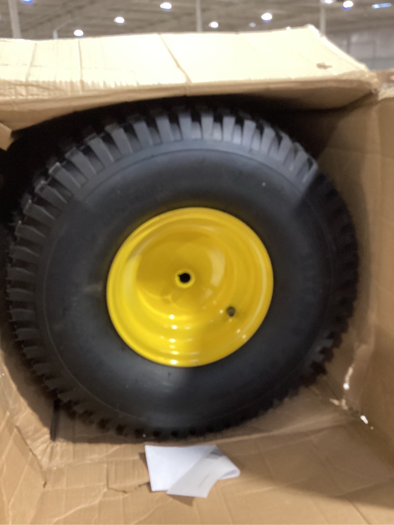 Condition photo showing Good Condition for maxrollors (2 pack) 20x8.00-8 lawn mowe tire and wheel tubeless, 3.5" offset hub, 3/4" borehole, 3/16" keyway, 4-ply, replacement 20x8-8 rear tire and wheel assemblies 20 x 8.00-8" tubeless (offset hub)
