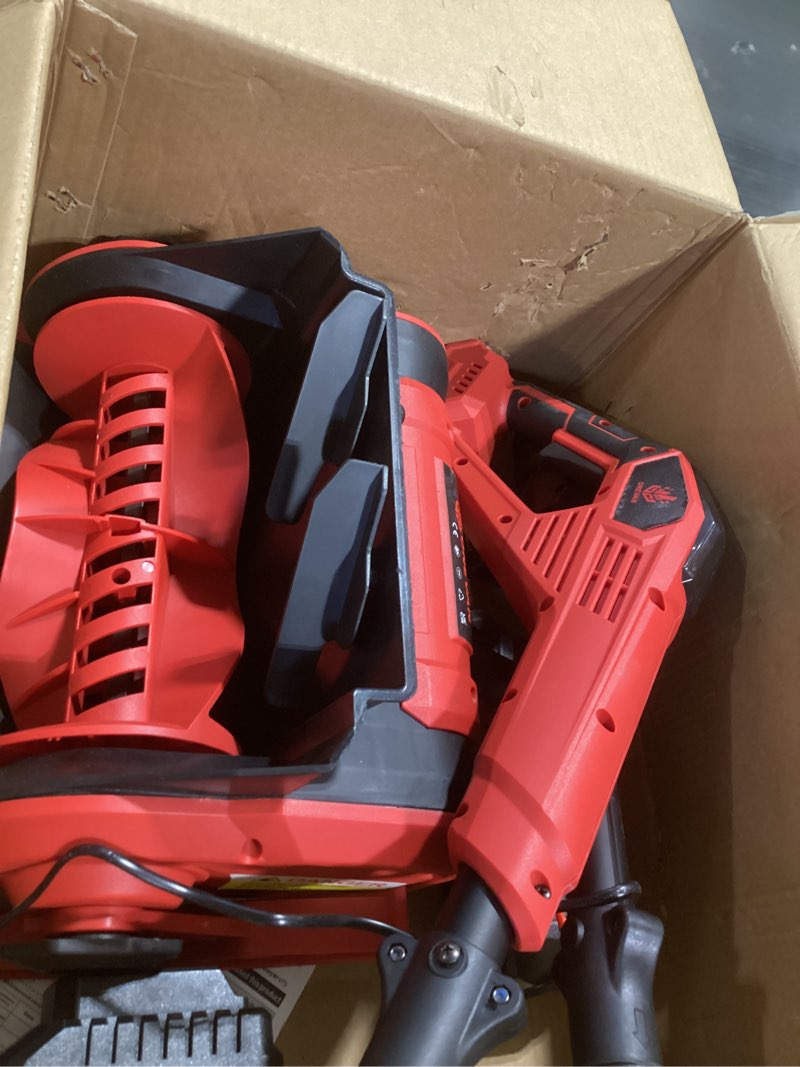 Condition photo showing Good Condition for Snow Shovel, 20V | 12-Inch Cordless Snow Blower, Electric Snow Shovel with 2PCS 6.0Ah Batteries & Quick Charger, Battery Powered Snow Blower with Non-Slip Base & Adjustable Handle