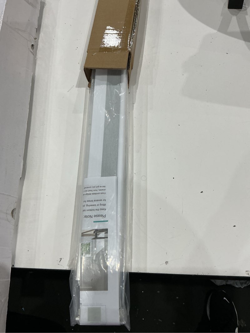 Condition photo showing New/Like New for changshade no drill no tools blackout cellular shades,cordless blinds for indoor windows,room darkening window shades honeycomb blinds for bedroom,office,home,16" w x 36" h,white blackout white 16"w x 36"h