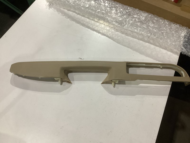 Condition photo showing New/Like New for kairay 80994 front right passenger side armrest, door panel compatible with chevy silverado avalanche suburban gmc sierra yukon 2010-2014, door release handle above armrest 27 in, tan gm# 84127280 passenger side tan