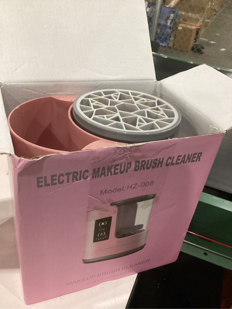 Condition photo showing Good Condition for 3 in 1 electric makeup brush cleaner machine with makeup brush dryer-holder-portable automatic usb cosmetic brushes cleaner tool for all size beauty makeup brush set,eyeshadow, blush brush (rose pink)