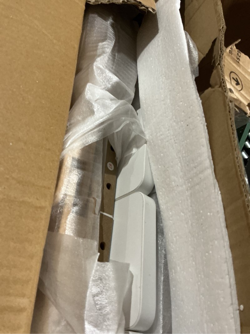 Condition photo showing As Is for delta children bennett wood toddler bed - greenguard gold certified, bianca white bianca white toddler bed
