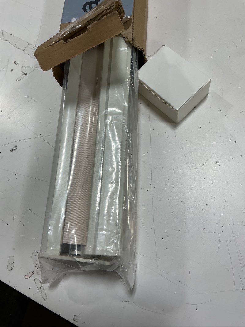 Condition photo showing Good Condition for Joydeco Cordless Zebra Blinds (Pro), Dual Layer Light Control Zebra Blinds for Windows, Light-Proof Aluminum Cover, Free-Stop Roller Shades for Home & Office (White,35" W x 75" H) White 35"W x 75"H