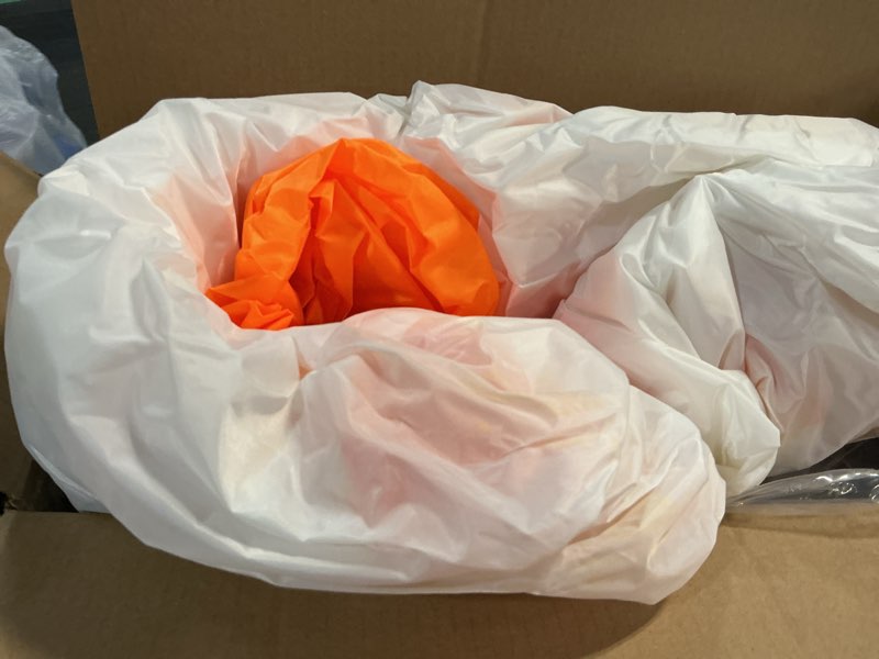Condition photo showing As Is for fanmats ncaa tennessee volunteers inflatable mascot - self inflating inflatable display, built-in bl