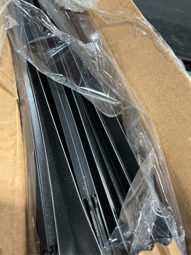 Condition photo showing As Is for plastic legal size hanging file folders,heavy duty 1 inch expansion,12 pack reinforced black legal hanging folders expandable,adjustable tabs,file cabinet folders for bulky files