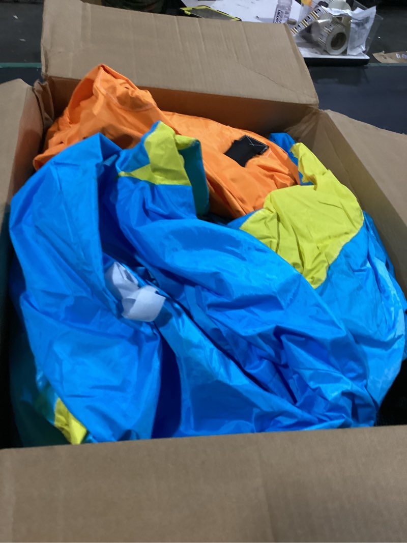 Condition photo showing As Is for (similar to the )doctor dolphin inflatable bounce house water slide, bouncy house with slide, water bounce house with waterslide, water park for wet and dry(blower included)
