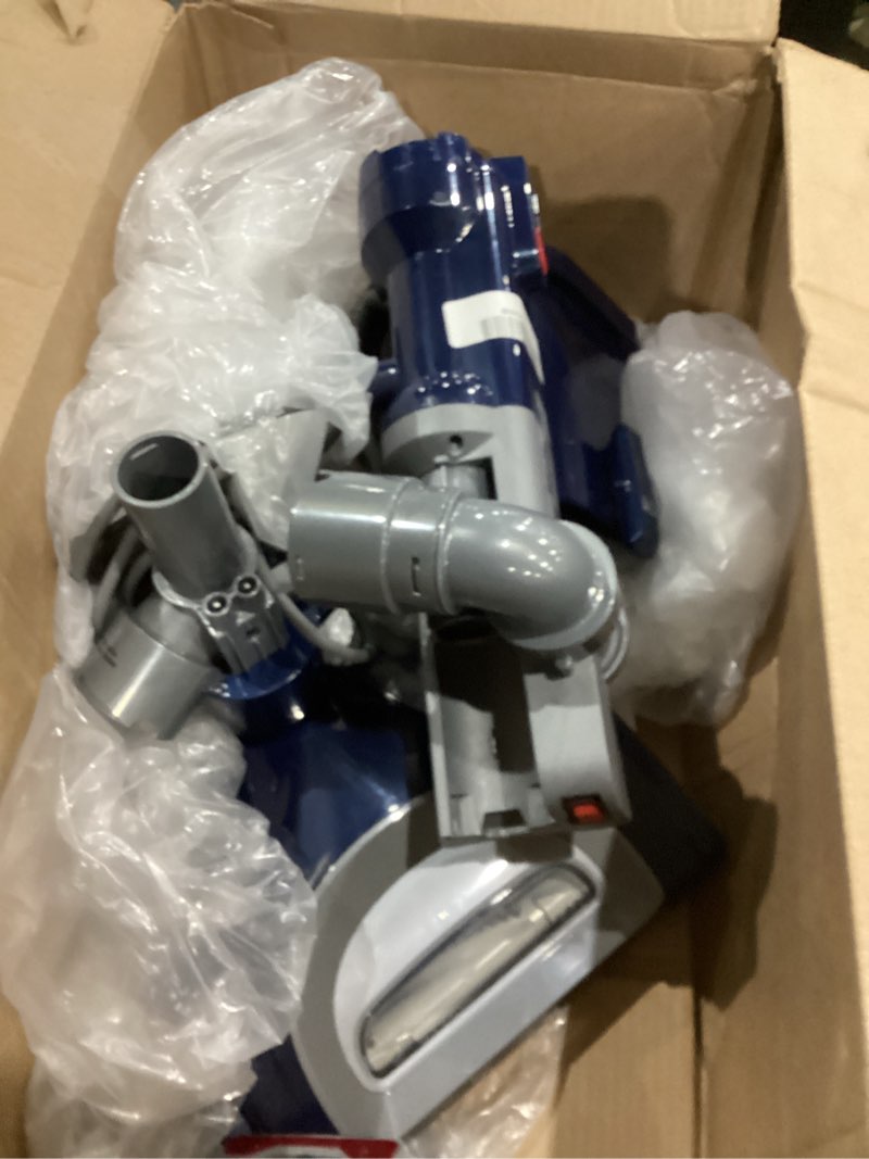 Condition photo showing Good Condition for shark upright vacuum, navigator lift-away deluxe with large dust cup capacity, hepa filter, swivel steering, upholstery tool & crevice tool, blue, nv360