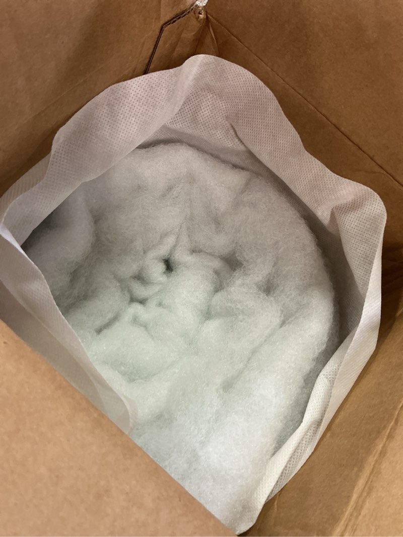 Condition photo showing Good Condition for ak trading co. 48 inch wide solid bonded dacron upholstery grade polyester batting - cushion support, quilting supplies, furniture upholstery, craft projects, durable (5 yards) 5 yards 48 inch wide