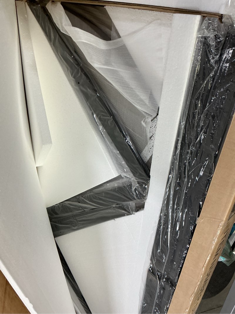 Condition photo showing Good Condition for )ChooChoo 47.2 Inch Round Dining Table for 4, Farmhouse Wood Kitchen Table, Circle Dinner Table for Kitchen & Dining Room, Grey Grey 47.2inch