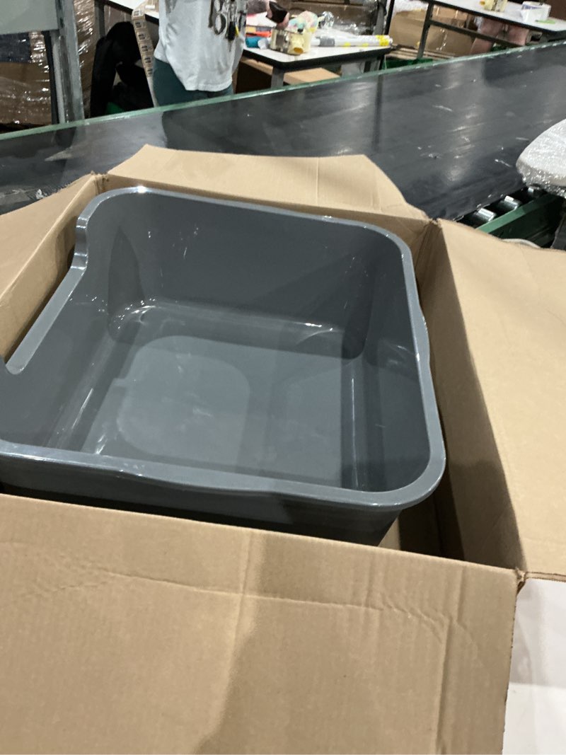 Condition photo showing Good Condition for extra large cat litter box (abs material), low entry high sides senior litter pen for geriatric kitty big cats, jumbo litter boxes tray for multi cat indoor pets potty (gray, 24" l x 20" w x13) x-large (pack of 1) dark gray