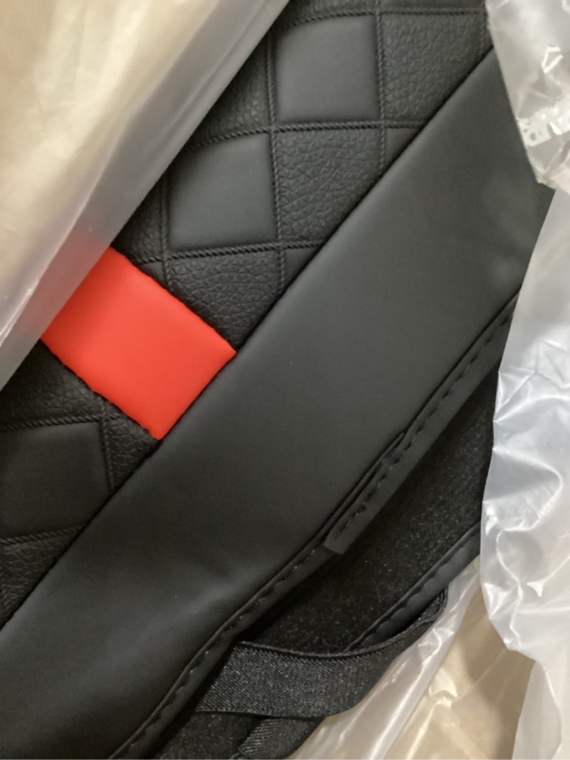 Condition photo showing Good Condition for Leather Seat Covers Custom Fit for Tacoma Gen 4th (2024-2026) Double Cab, for SR, SR5, TRD PreRunner, TRD Sport, TRD Off-Road, Limited, Trailhunter - Armrest Covers Included - Fully Covered 2024-2026 ( Black-Red ) & Full Set 4th Gen Tacoma 2024-2026 & Double Cab