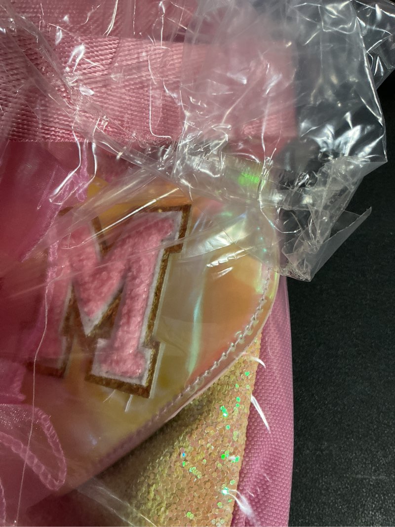 Condition photo showing Good Condition for Personalized Monogram Dance Bag for Girls - 3-6 Years duffle bag for Kids Lightweight Water Resistant Oxford Backpack for Ballet Cheerleading Sleepovers Gymnastics Pink M
