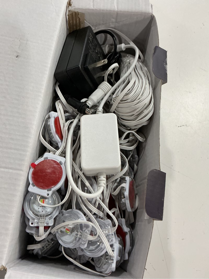 Condition photo showing Good Condition for 200FT Permanent Outdoor Lights for House, 2025 Smart RGB LED Outside Eaves Lights with APP Remote Control, IP67 Waterproof Outdoor Lighting Decor for Christmas Holiday, Halloween, Roof, Party, Daily