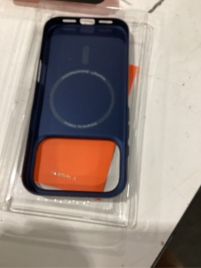 Condition photo showing Good Condition for torras magnetic slim fit for iphone 17 pro case 6.3 inch, ultra-thin, compatible with magsafe, lightweight matte anti-scratch hard pc cover phone case for iphone 17 pro originfit, deep blue 2-deep blue iphone 17 pro