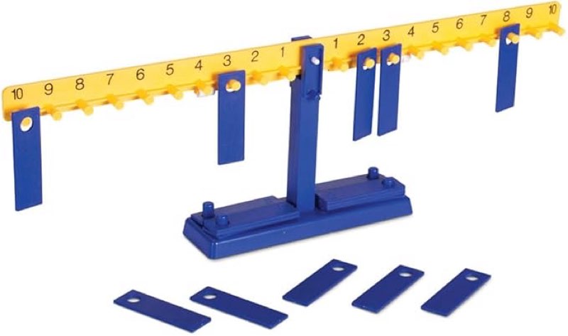 Hand2mind Math Balance - Weighted School Scale for Kids Learning, Classroom and Middle School Math Manipulatives