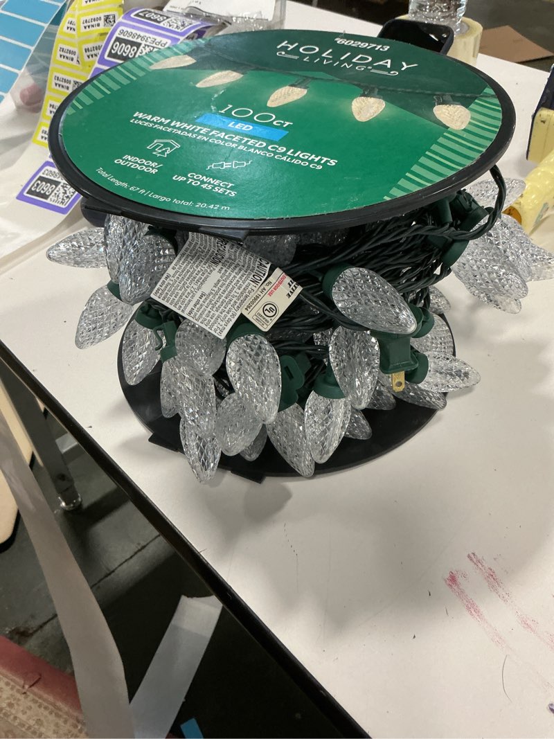 Condition photo showing Good Condition for  Holiday Living 100-count 66-ft Warm White LED String Christmas Lights