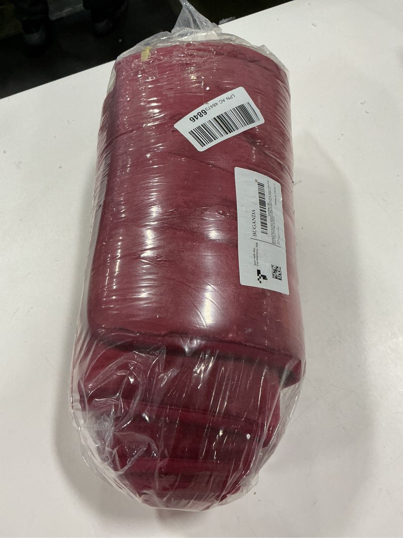 Condition photo showing New/Like New for Buganda Memory Foam Bathroom Rug Mat 70x24, Extra Soft and Absorbent Bath Mats, Non-Slip and Machine Washable Bath Rugs for Bathroom Floor,Tub and Shower, Burgundy Burgundy Rectangular 70" x 24"