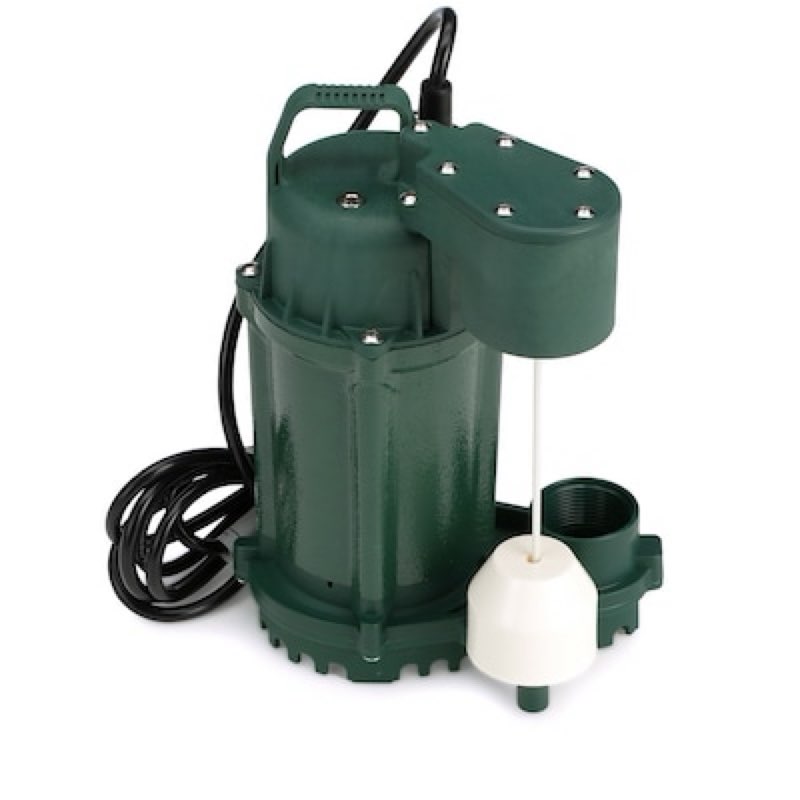 zoeller 1/2-hp 115 -volt 60-gallon cast iron submersible sump pump