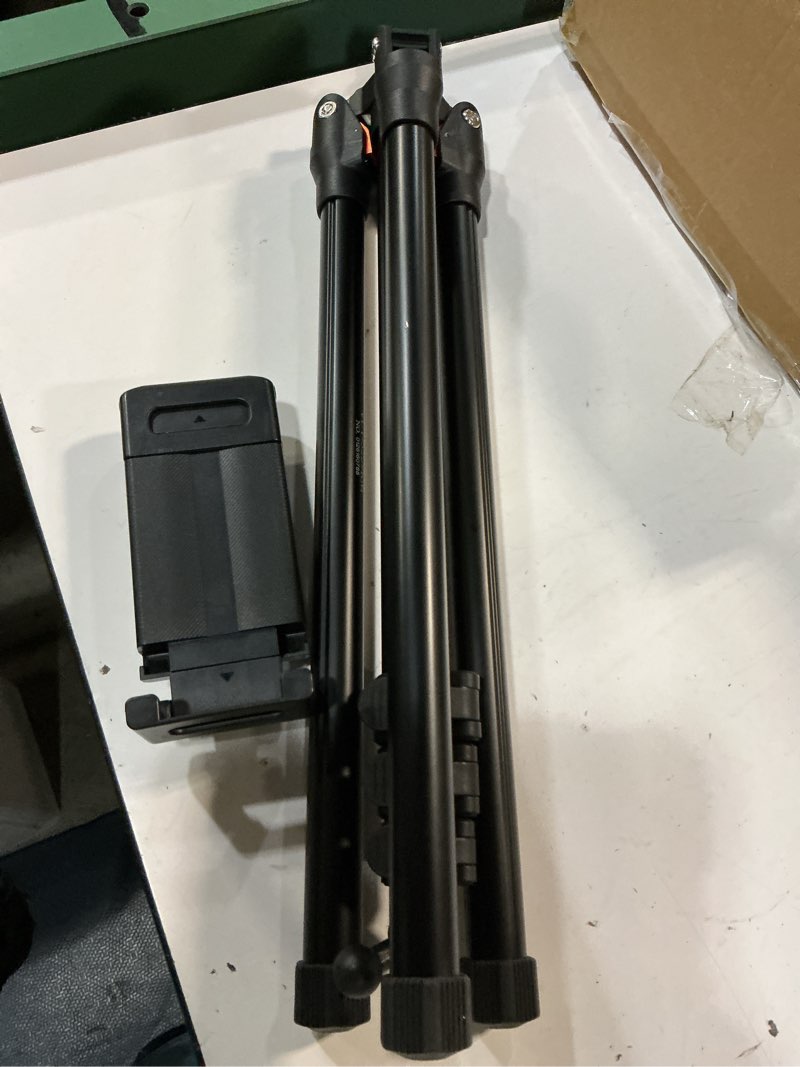 Condition photo showing As Is for xxzu 72in tablet floor stand tripod,tablet stand floor with 360° ball head,height adjustable floor stand holder with case,tall tripod for phone/music/stream/recording and all 4.7-13” devices black-orange 72 inches