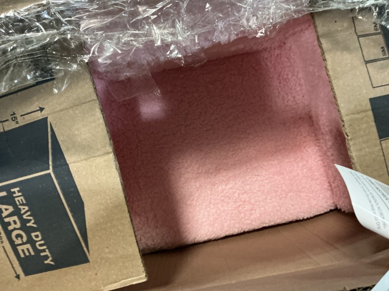 Condition photo showing Good Condition for Kids Snuggly-Soft Sherpa Chair, Cuddly Toddler Foam Chair for Boys and Girls, Pink