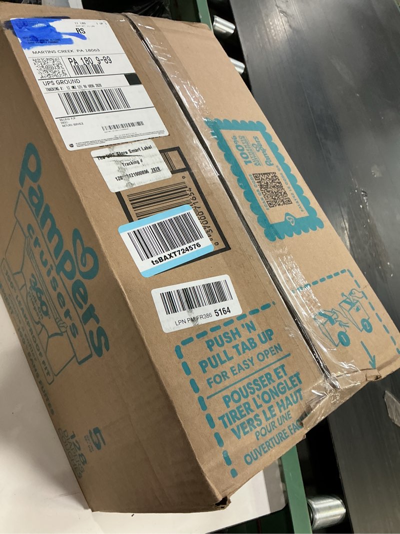 Condition photo showing New/Like New for pampers diapers - cruisers 360 - size 5, 128 count, babyproof up to 100% leakproof pull-on diaper size 5 128