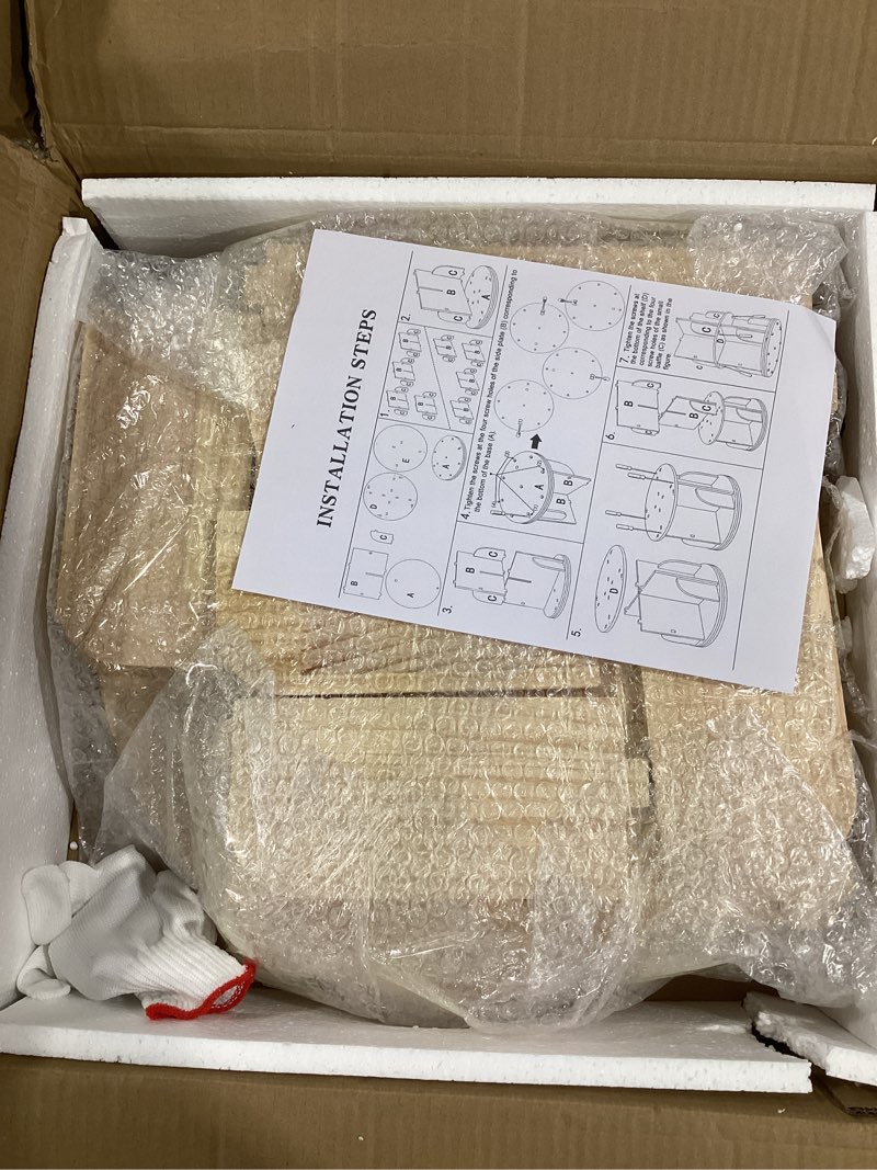 Condition photo showing Good Condition for rotating bookshelf, 360 display 2 tier floor standing bookcase storage rack for kids&adult, wood narrow book shelf organizer for bedroom, living room, study room