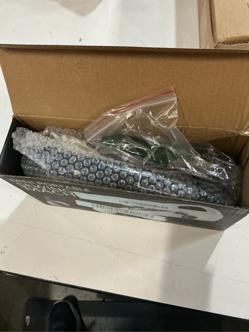 Condition photo showing New/Like New for behome handheld sewing machine with two speeds, mini sewing machine for clothes, fabrics, and quick home repairs