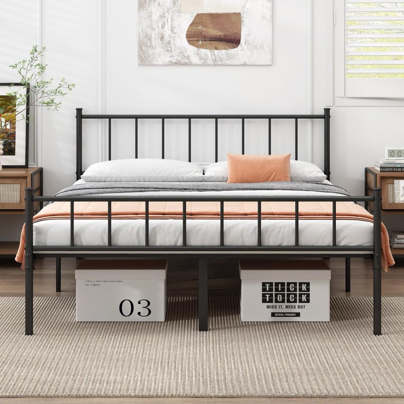  BED FRAME CLASSIC METAL PLATFORM