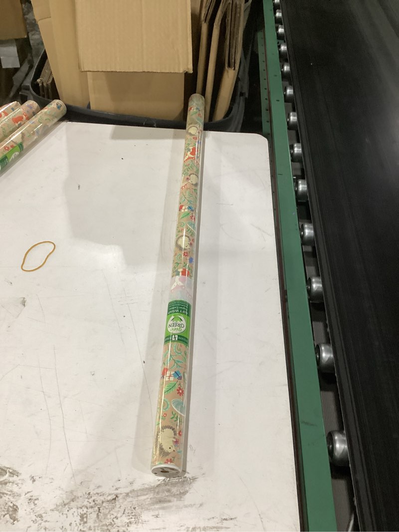 Gift green wrapping paper