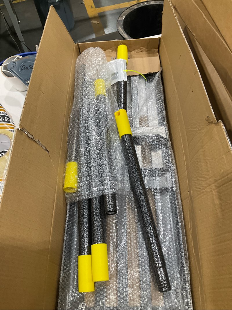 Condition photo showing Good Condition for lawn leveling rake - heavy duty 30" x 10" lawn leveler,anti-flip edge, adjustable 6ft handle, folding plate for yard, soil, sand, topsoil,gravel - garden ground top dressing,landscaping tool