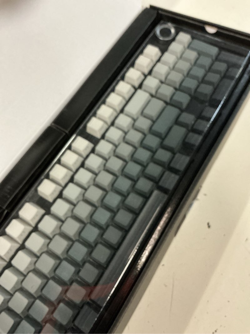 Condition photo showing Good Condition for aula f99 pro wireless mechanical keyboard with knob,gasket structure,tri-mode bt5.0/usb-c/2.4ghz hot swappable keyboard,creamy sound,rgb backlit pbt keycaps computer gaming keyboards