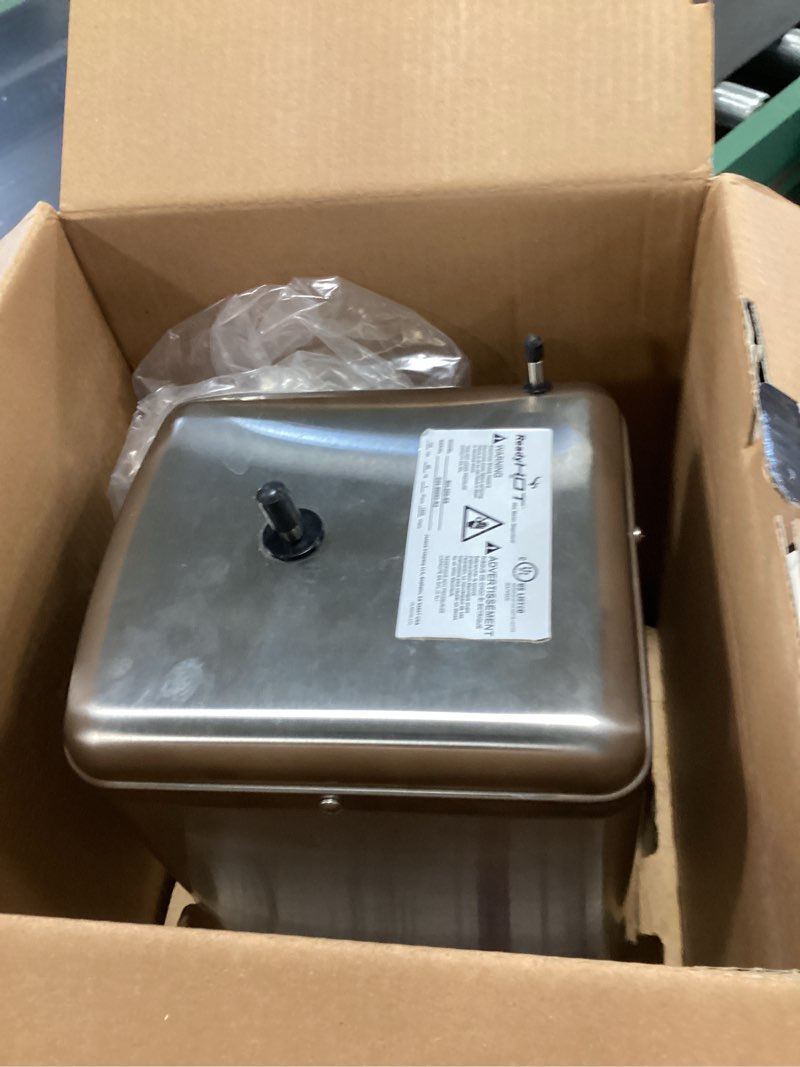 Condition photo showing As Is for Ready Hot 40-RH-200-SS Instant Hot Water Dispenser System, 2.5 Quarts Manual Dial Tank Only, Stainless Steel