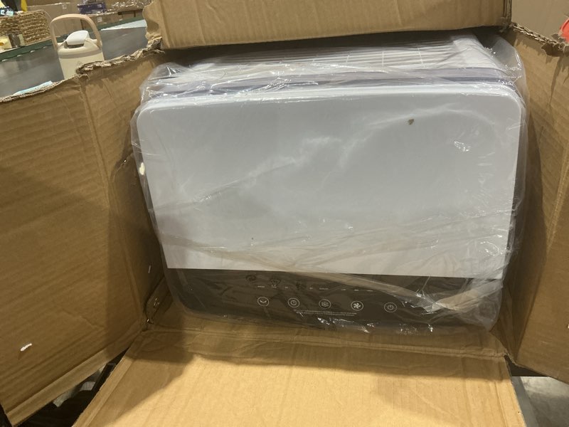 Condition photo showing As Is for portable air conditioner, 3000 cfm swamp cooler & evaporative air cooler | 6.87 gal water tank, 3 speeds & 4 modes, 120° oscillation with 15h timer for home, bedroom, kitchen & indoor cooling
