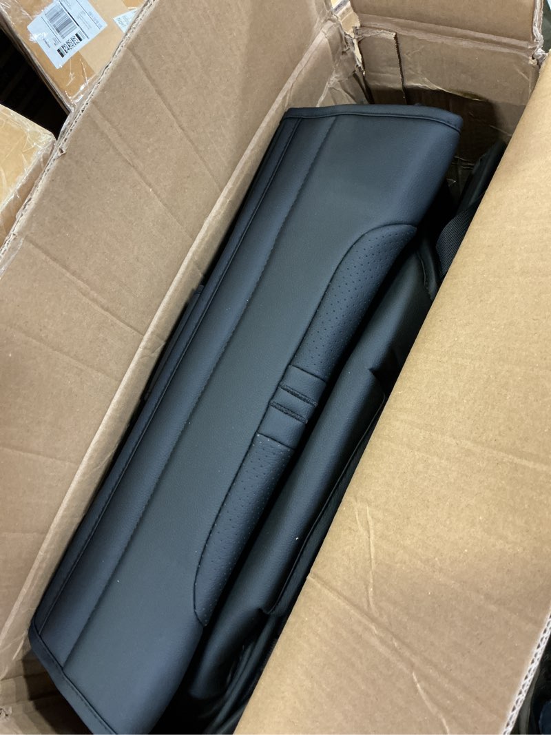 Condition photo showing Good Condition for car seat covers fit for mazda 3 2007-2025 2026, premium leather, full coverage leather waterproof breathable seat covers, automotive seat protectors, airbag compatible(full set seats, black) full set black # 01 compatible with mazda 3 2007-2024 2026