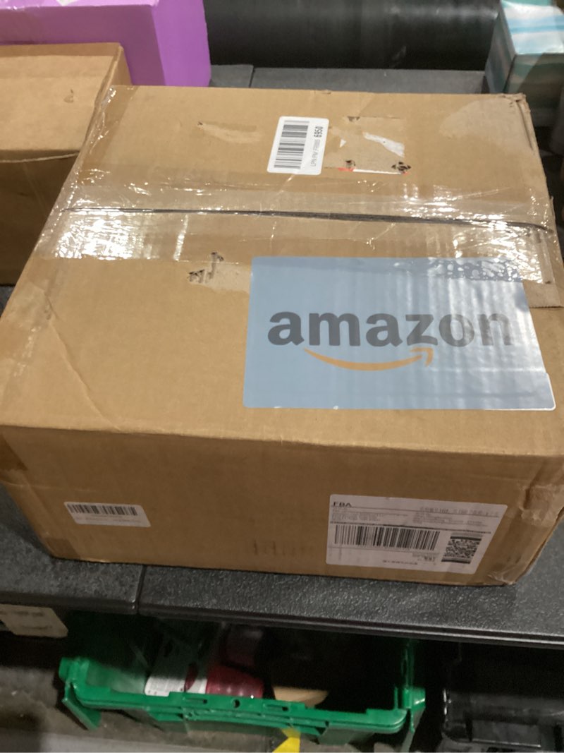 Condition photo showing New/Like New for Wimarsbon Storage Ottoman, Modern Round Footrest with Soft Padded Seat, Teddy Velvet Footstool with Wood Legs, Accent Small Table or Plant Stand for Hallway, Living Room (Grey)