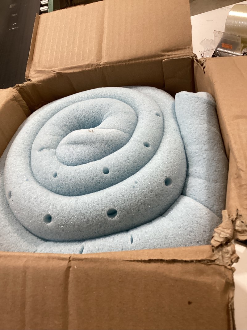 Condition photo showing Good Condition for best price mattress 2-inch ventilated gel memory foam topper - full, dorm essentials, blue full 2 inch