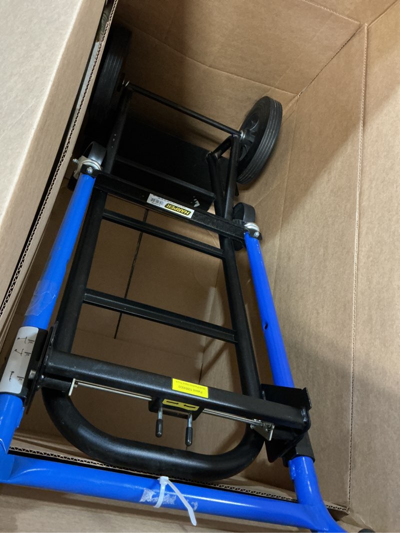 Condition photo showing Good Condition for harper 4-in-1 quick change steel convertible hand truck, 800 lbs., black/blue (dtc8635p)