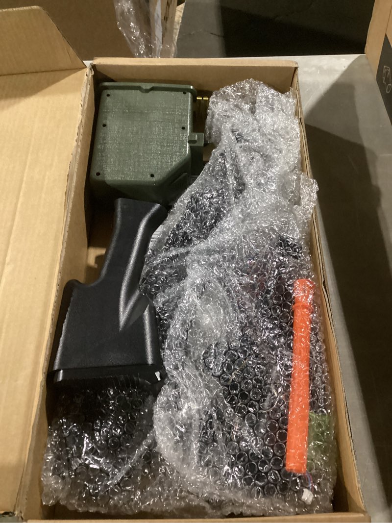 Condition photo showing As Is for gel splat blaster - 36 inch big size - rich accessories - fully automatic and manual mode - 7.4v rechargeable battery - for ages 15+