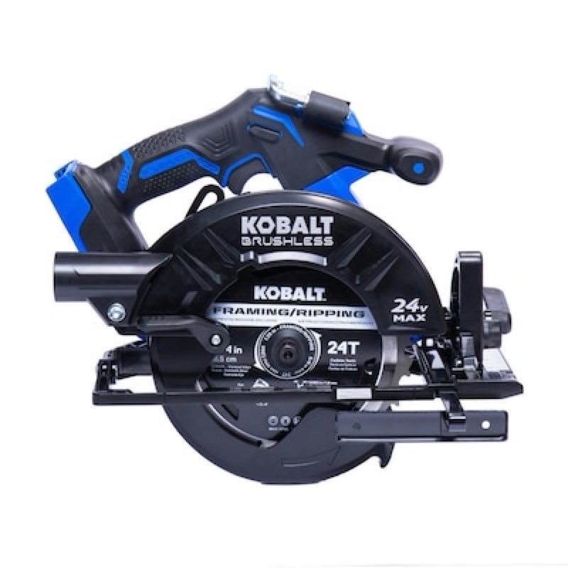 kobalt xtr 24-volt 7-1/4-in brushless cordless circular saw (battery not included and charger
