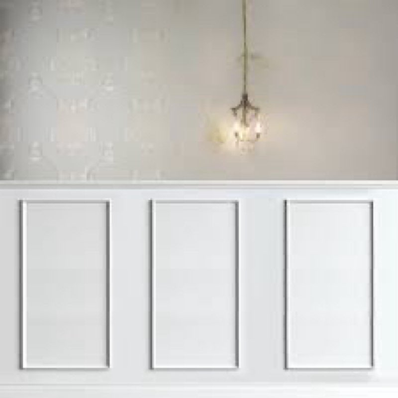 Colingmill 3 Set Accent Peel and Stick Wall Molding Kit Premade Wainscoting Panels Wall Molding Pane