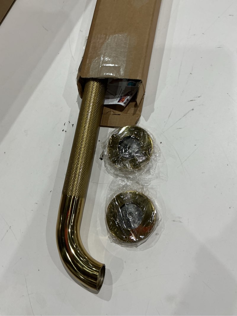 Condition photo showing Good Condition for gold shower grab bar w/anti-slip knurled grip 20 inch, zepolu wall mounted stainless steel bath grab bar,safety balanced handrail, handicap injury elderly senior assist support textured handle 20 inch gold