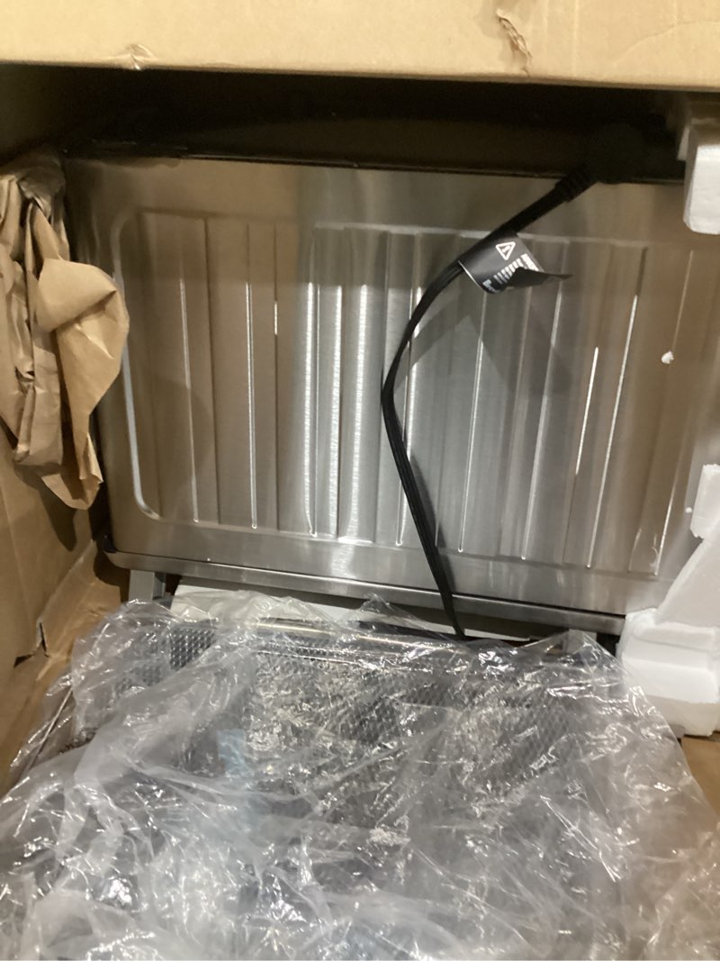 Condition photo showing As Is for breville bov950bss joule smart oven air fryer pro countertop oven, brushed stainless steel brushed stainless steel one size