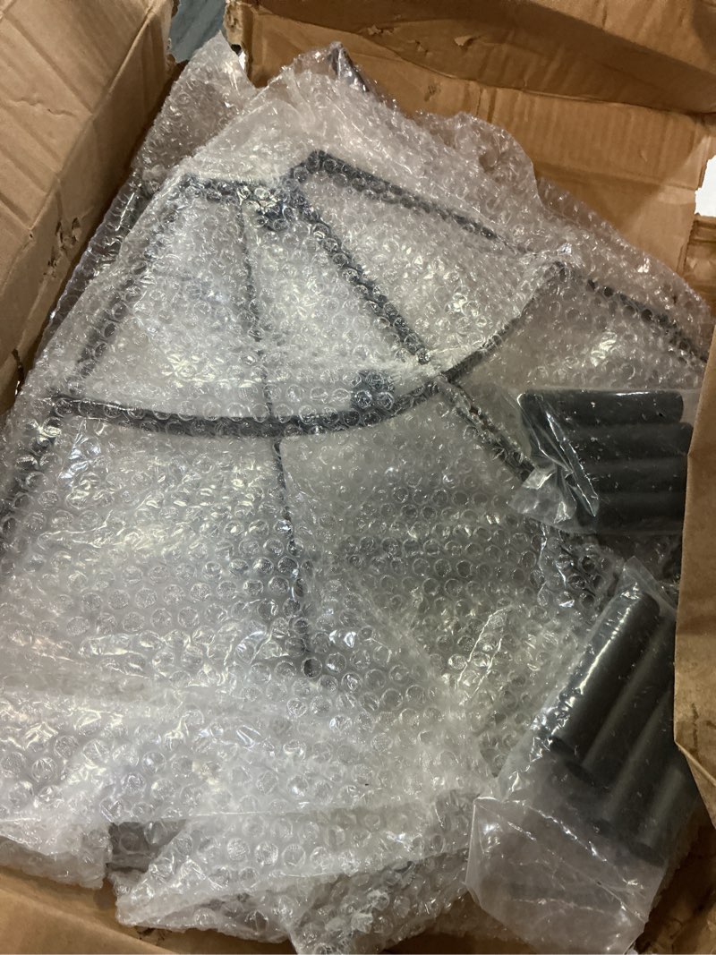 Condition photo showing Good Condition for 26" round fire pit grate - 8-leg design with 12 bars, reinforced rim & high-temp powder coat for ultimate stability & safety - ideal for fireplace, hearth, wood stove and outdoor campfire round 26in fire pit grate