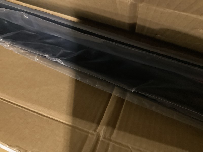 Condition photo showing As Is for canvcle window visors rain guards for 2022-2025 2026 hyundai tucson accessories, outside-mount tape-on side window wind deflectors vent visors shades rainproof black 4pcs