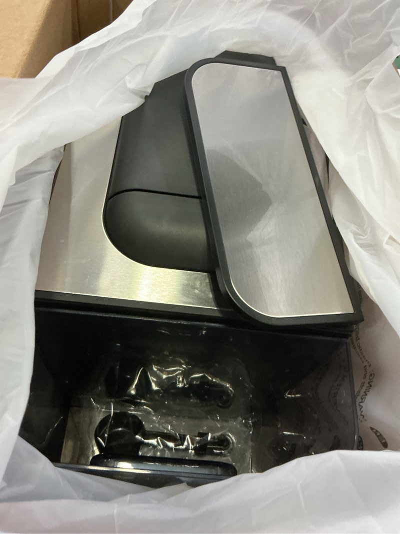 Condition photo showing New/Like New for mecity coffee maker 3 in 1 single serve coffee machine, compatible with k cup capsules, instant coffee pot, tea maker, 6,8,10 oz cup, removable 50 oz water reservoir, 120v 1150w 50 fl.oz silver & black